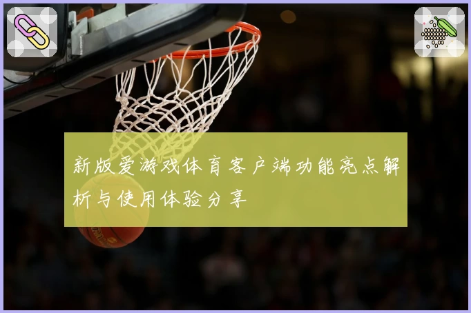 新版爱游戏体育客户端功能亮点解析与使用体验分享